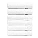 White Hand Towels for Bathroom Kitchen Makeup Gym and Face Luxury Towel Turkish Cotton | Spa Collection Oversized, 16 X 30 Inch, Set of 6