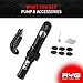 Raise Your Game Mini Bike Pump & Puncture Repair Kit, Fits Presta & Schrader, 160 PSI max Pressure, No Valve Changing Needed, Pressure Gauge, Mount kit, Portable, Emergency Roadside