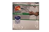 Hanes Men's Classics 6 Pack Crew Neck Tee (XX-Large, White)