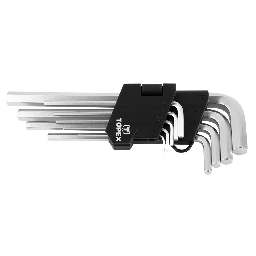 TOPEX 35D956 1.5-10 mm CV Hex-Key Set (9-Piece)