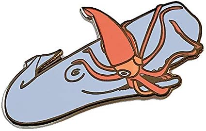 Nerdpins Squid and the Whale Enamel Pin