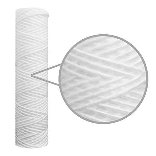 String Wound Sediment Water Filter Cartridge Standard 2.5x10 5 Micron 50 Pack - Thumbnail 2