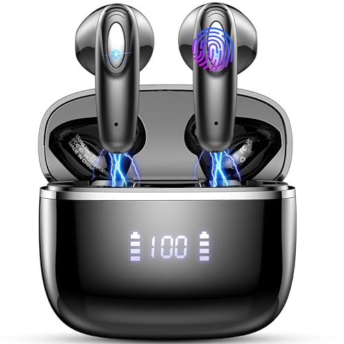 Wireless Earbud, Bluetooth Headphones 40H Ear Buds Deep Bass