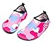 Giotto Kids Swim Water Shoes Quick Dry Non-Slip for Boys & Girls, Pink, 24-25