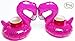 Inflatable Flamingo Drink Float | Floating Cup Holder Floatie | Pool Coaster | Drink Floatie by Captain Floaty (3-Pack) (Flamingo)