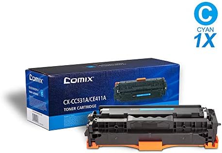 Comix Compatible Toner Cartridge Replacement for HP CC530A ( Cyan , 1 pk )