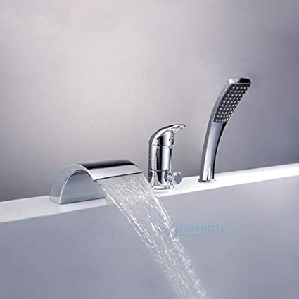 Vintage Faucet And Accessories Deck Mount 3pcs Bathtub Faucet W