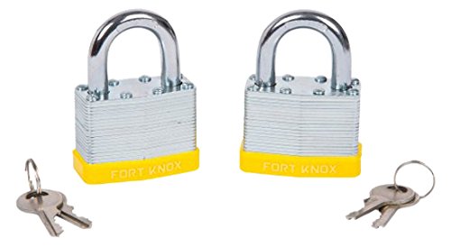 Blue Spot 77015 50 mm Laminated Keyed Alike Padlocks (2-Piece)