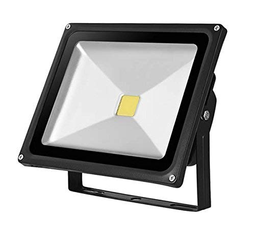 Kingavon Glass Surface IP65 LED Flood Light, Aluminium, 10 W, Black