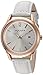 Akribos XXIV Women's Sunray Watch - Clear Hand-Applied Hour Markers with Date Window On Glove Style Genuine Leather Strap Watch - AK921