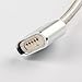 Kript Reversible Magnetic Micro USB Cable for Charging and Data Sync for Android Device (Silver)