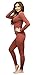 Women's Ultra Soft Thermal Underwear Long Johns Set with Fleece Lined (Large, Bronze)