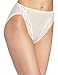Wacoal Women's Bodysuede Lace Hi-Cut Panty Brief Panty