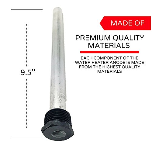 Water Heater Anode Rod, 2 Pack Magnesium Extends the Life of Water Heaters Attracting Corrosive Elements Tank Corrosion Protection