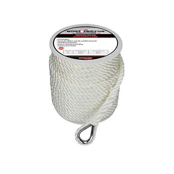 Extreme-Max-30062063-BoatTector-14-x-50-Premium-Hollow-Braid-Polypropylene-Anchor-Line-White Extreme-Max-30062063-BoatTector-14-x-50-Premium-Hollow-Braid-Polypropylene-Anchor-Line-White