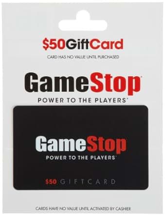 Amazon.com: GameStop Gift Card $50: Gift Cards