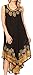 Sakkas 40SE Sundari Caftan Tank Dress/Cover Up - Black/Sand - One Size