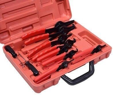 11pc Snap Ring Pliers Set Mechanics Circlips Auto Tool Internal External Pliers