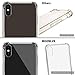 MOONLUX Transparent Case Compatible for Apple iPhone Xs (2018) and iPhone X, Reinforced Corners TPU Aircushion & PC Back Cover Anti-Scratch, Clear