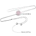 RoyAroma Aromatherapy Essential Oil Necklace Stainless Steel Locket with 12PCS Felt Pads, 19.7'' Adjustable Chain Stainless Steel Perfume Necklace