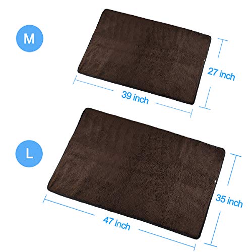 PetBonus Collapsible Dog Blanket, Waterproof and Washable Mat with Shoulder Bag, for Bed Sofa Car Seat and Outdoor, Large, 47 x 35 inches