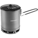 Fire-Maple 600ml G3 Petrel Ultralight Camping Pot, Silver, 162g, 0.6L, Foldable Heat Exchanger, Portable, High Efficiency, Su