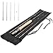 PLUSINNO Fly Fishing Rod and Reel Combo, 4 Piece Lightweight Ultra-Portable Graphite Fly Rod 5/6 9’ Complete Starter Package with Carrier Bag