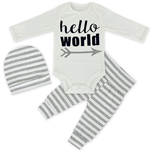 Rush dance baby boutique hello world boys girls 3 pcs h…