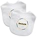 Baylor Bears White Color Bibs, 2-Count Baby Fanatic NCAA Infant Feeding Bib