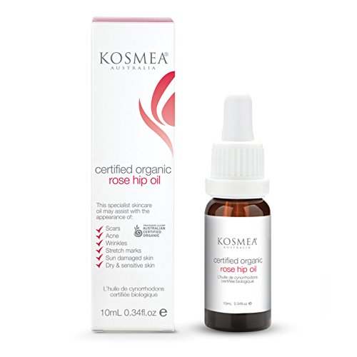 Kosmea Certified Organic Rose Hip Oil (10ml / 0.34 fl.oz)