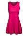 Made By Johnny MBJ WT827 Women's Summer Sleeveless Tunic Casual V-Neck T-Shirt Tank Tops Blouse L Coral