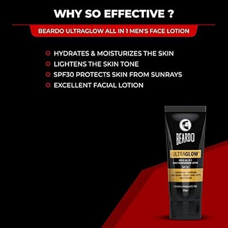 beardo ultraglow face lotion
