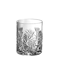 Barski - Hand Cut - Mouth Blown - Crystal - D.O.F - Tumbler - Pinwheel Design - Set of 4 - 14oz. - Made in Europe