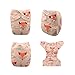 babygoal Reusable Cloth Diapers for Baby Girls, One Size Adjustable Washable Pocket Nappy Covers 6 Pack+ 6pcs Microfiber Inserts+4pcs Bamboo Inserts 6FG34D