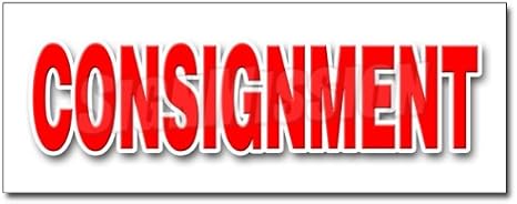 Amazon Com 48 Consignment Decal Sticker Second Hand Name Brands