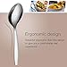 Serving Spoons Buffet, Stainless Steel Serving Salad Spoon, Elegant Life Large Buffet Party Banquet Flatware Kitchen Basics Tablespoons Set of 6, 9.8 Inch