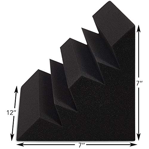 Sound Addicted - Corner Bass Traps (4 Pack) 12'' x 7'' x 7'' inches, Sound Dampening Acoustic Foam for Home Recording Studio, Theater or Home Cinema | BabuTrap - Thumbnail 2