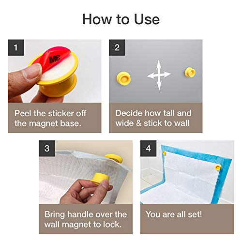 Petzy Pee Pad Holder for dogs (Pack of 2) Potty Training for LegLifting Dogs & Marking in the