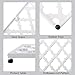 Square Cast Iron Trivet White Metal Trivets for Kitchen Dining, Hot Pot Holder Hot Pads for Table & Countertop - Heat Resistant Teapot Trivets