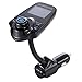 SOGOCOOL Bluetooth Car Kit Wireless FM Transmitter MP3 Player with TF Card Slot & Hands Free Calling for iPhone iPod iPad Samsung Motorola Nokia LG Google Pixel Nexus Android Cell Phone - LCD Display