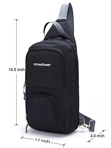 Victoriatourist WANDF Switch Travel Bag, for Nintendo Switch Console, Dock, Joy-Con Grip & Switch Accessories, Protective Storage Sling Backpack Shoulder Bag for Nintendo Switch and iPad (Black2) - Thumbnail 7