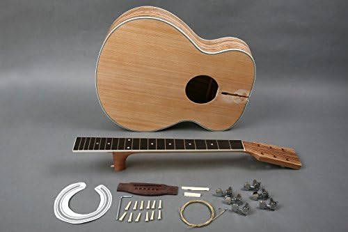 DIY Acoustic Guitar Zebra Wood Builder Kit