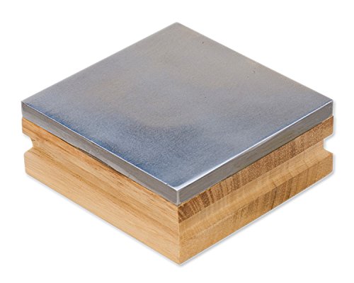 3 Inch Steel Bench Block with Wood Base