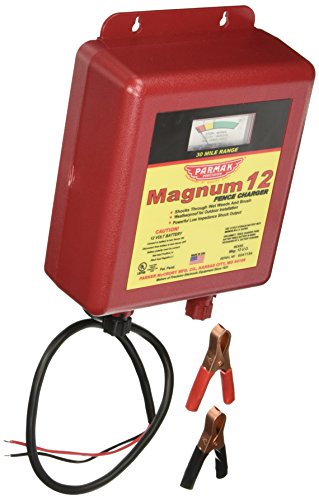 Parmak MAG12-UO 12-Volt Magnum Low Impedance Battery Operated 30-Mile Range Electric Fence Charger, Multi, Twin