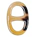 Marycrafts Buffalo Horn Scarf Ring H Oval Scarf Ring Handmade Multi Color Size 6: 2.75