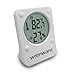 Wrenwane Hygrometer Humidity Sensor Indoor Room Thermometer Fahrenheit Or Celsius White