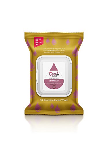 Yes to Miracle Oil Calm & Soothe Primrose Oil Cleansing Facial Wipes, 30 Wipes