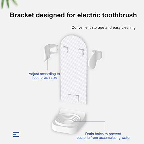 DeniseM117 soporte para cepillo de dientes eléctrico, soporte de pared para baño, organizador de cepillos de dientes eléctricos, base de cuerpo