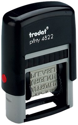 Trodat Printy 4822 Multi-word Band Stamp 12 words 4mm print Ref 74046