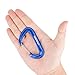 VANWALK 12KN Aluminium Wiregate Carabiners - 4 Pack - Rated 2645 LBS Each – 7075 Lightweight Carabiner Clips for Hammock Climbing Rocking (Blue)…